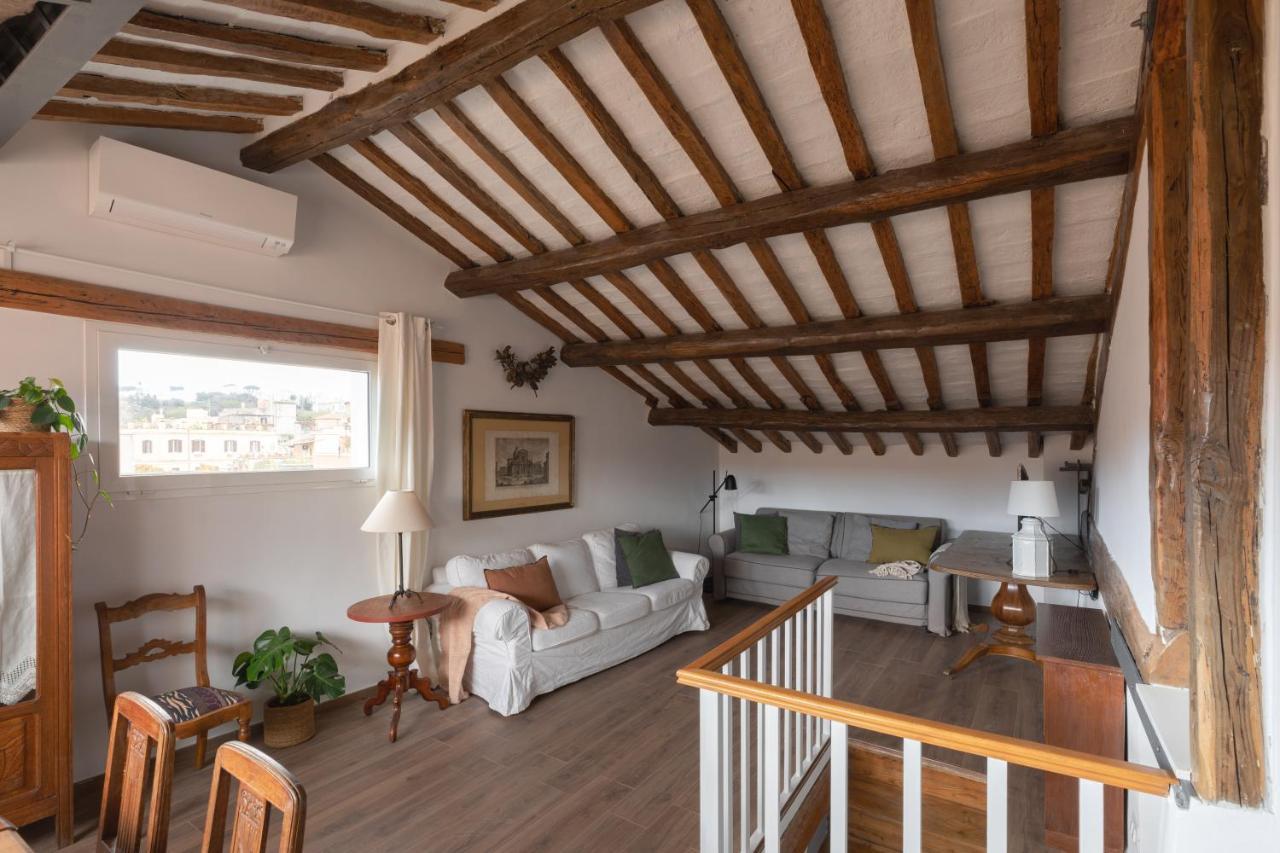 Amazing Penthouse With Terrace And Rooftop In Trastevere Рим Екстер'єр фото