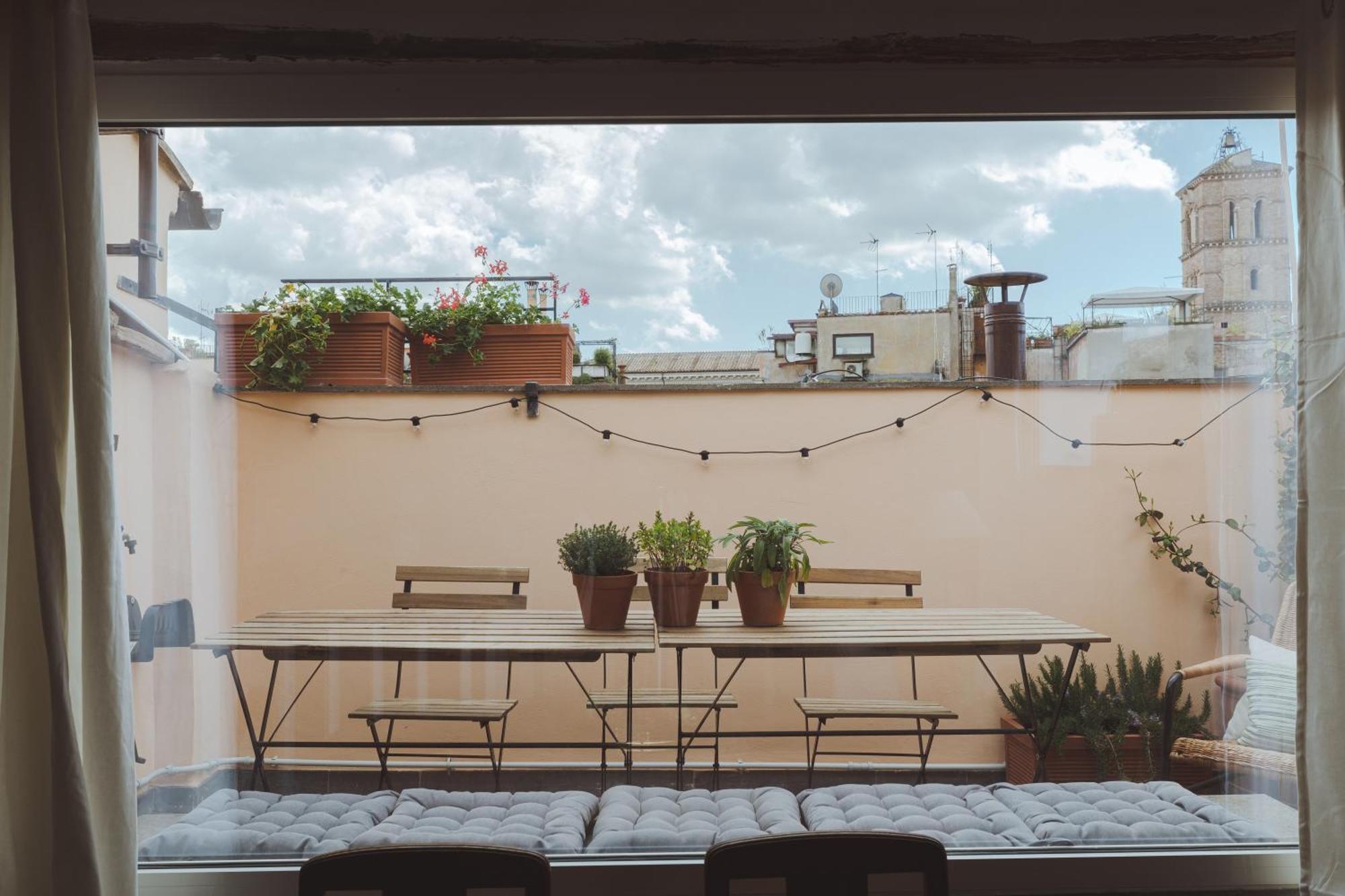 Amazing Penthouse With Terrace And Rooftop In Trastevere Рим Екстер'єр фото
