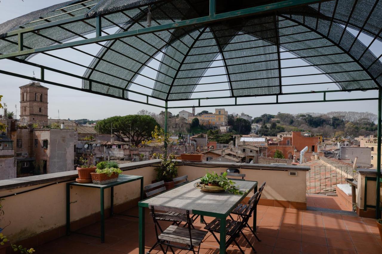 Amazing Penthouse With Terrace And Rooftop In Trastevere Рим Екстер'єр фото